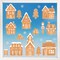Big Dot of Happiness Gingerbread Village Window Clings, Reusable Winter Holiday Party Window Sticker Gingerbread House Decals, Christmas Static Clings